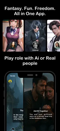 Скриншот RoleCast: Видео чат и роли на iPhone 2