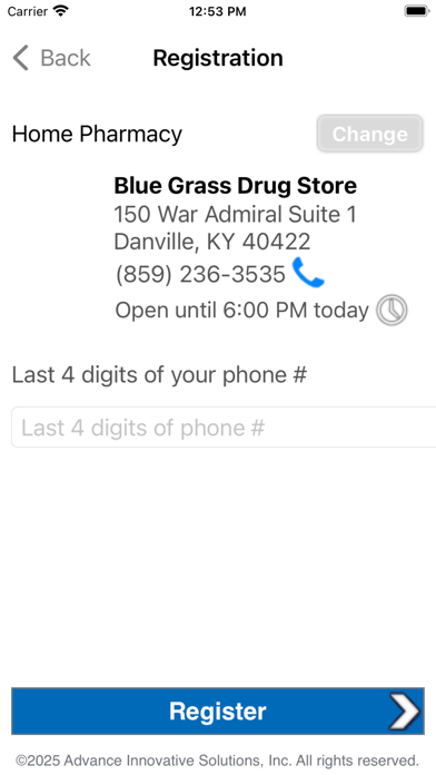 Ephraim McDowell Pharmacies screenshot