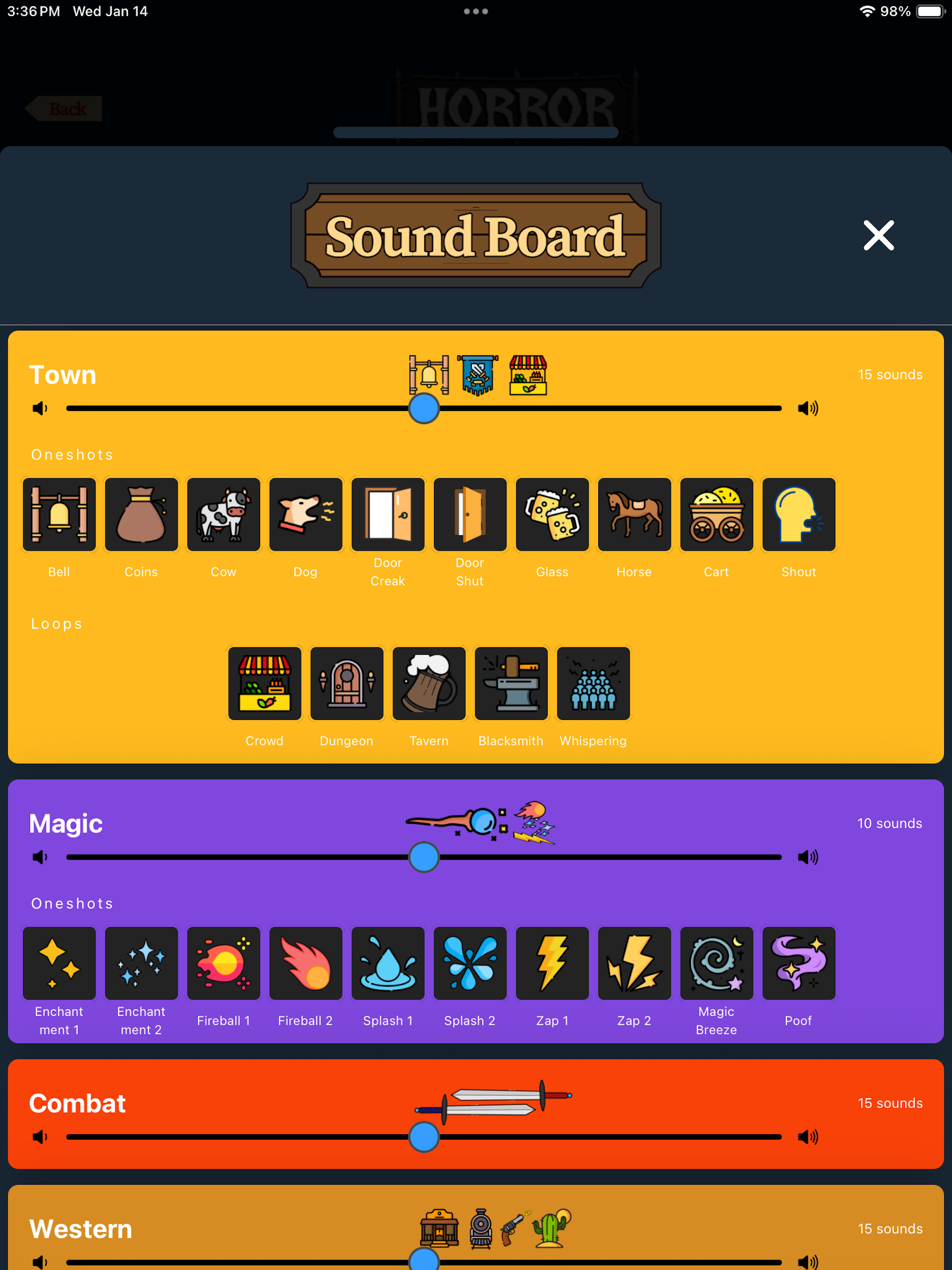 Tabletop Tunes - RPG Music App