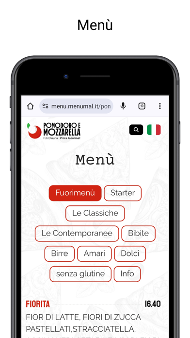 Pomodoro & Mozzarella Pizzeria Screenshot