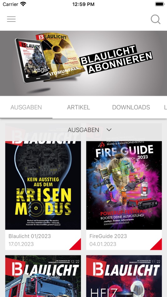 #1. Blaulicht E-Paper (iOS) Podle: Artis Media GmbH
