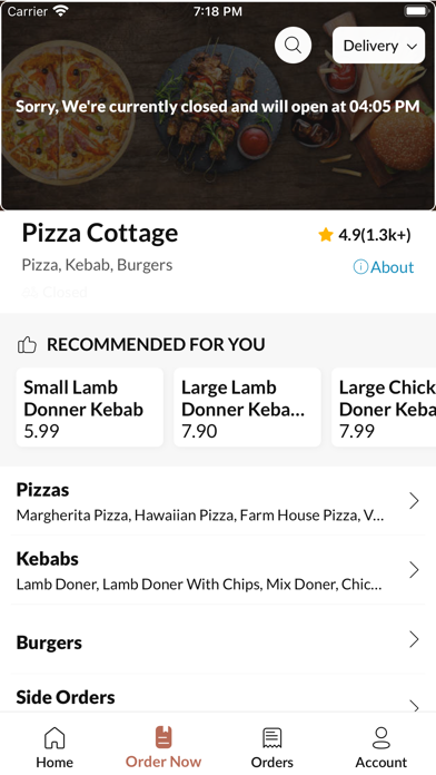 Pizza Cottage Screenshot
