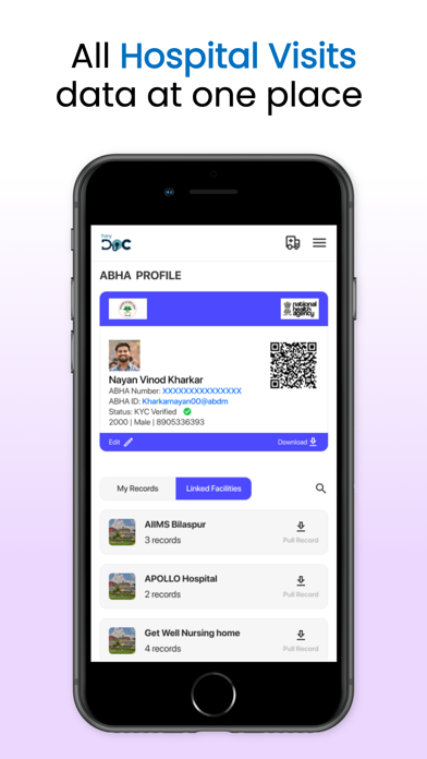 HeyDoc AI : WellnessGPT & ABHA iPhone screenshot