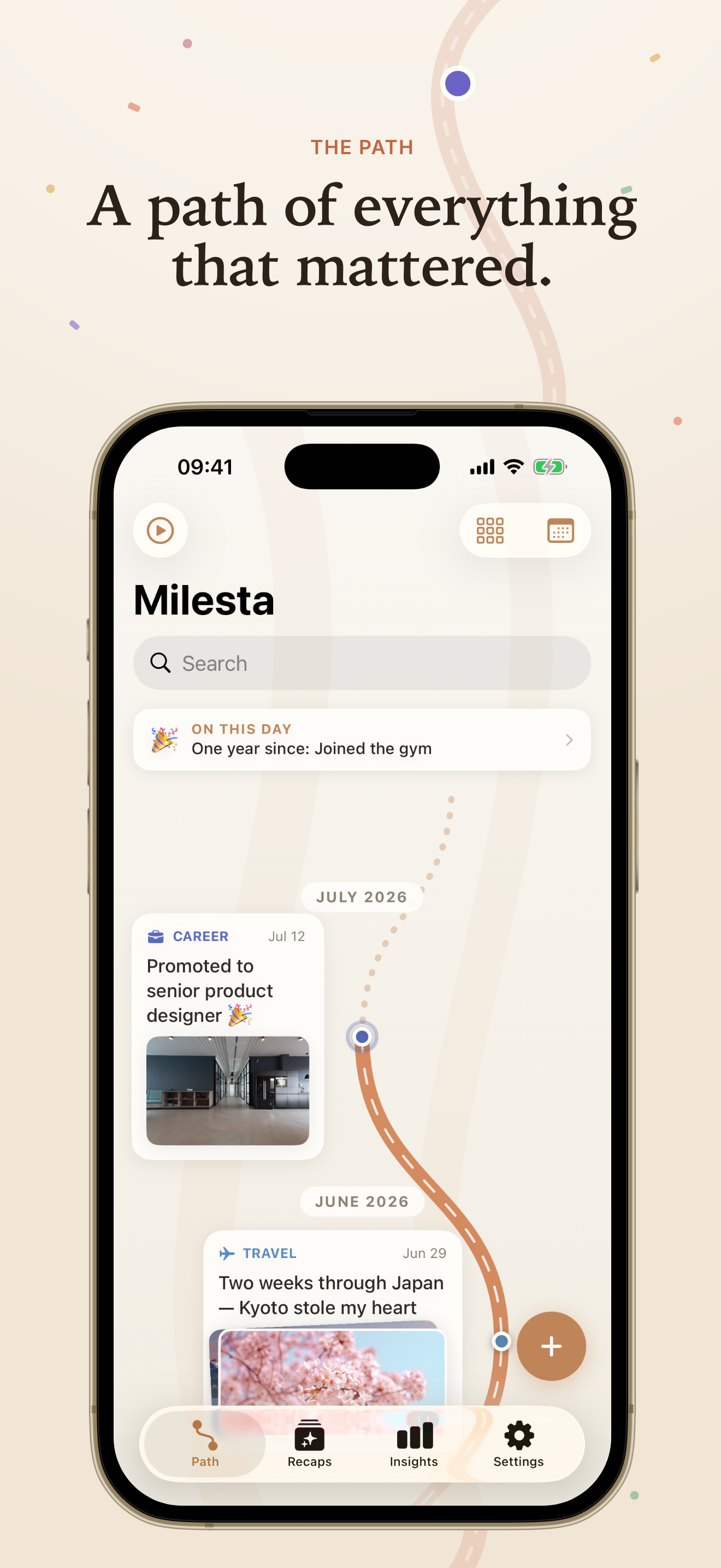 Milesta - Milestones Journal screenshot 2