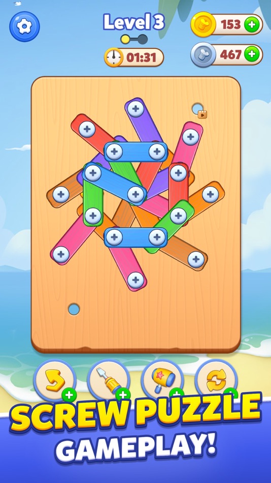 #1. Screw Puzzle, Nuts & Bolts (iOS) 来自: Jigsaw Games