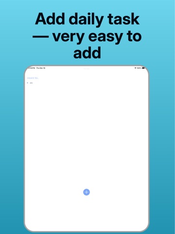 ToDo List-Track Daily Progress iPad screenshot