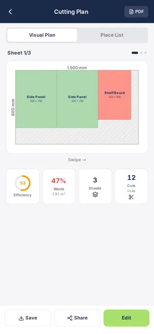 CutList: Panel Cutting Planner screenshot 3