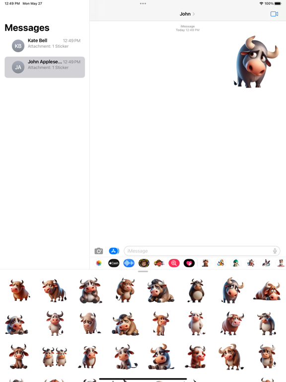 Screenshot #4 pour Sad Bull Stickers