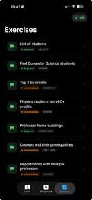 SQLearn - Mobile SQL Learning screenshot