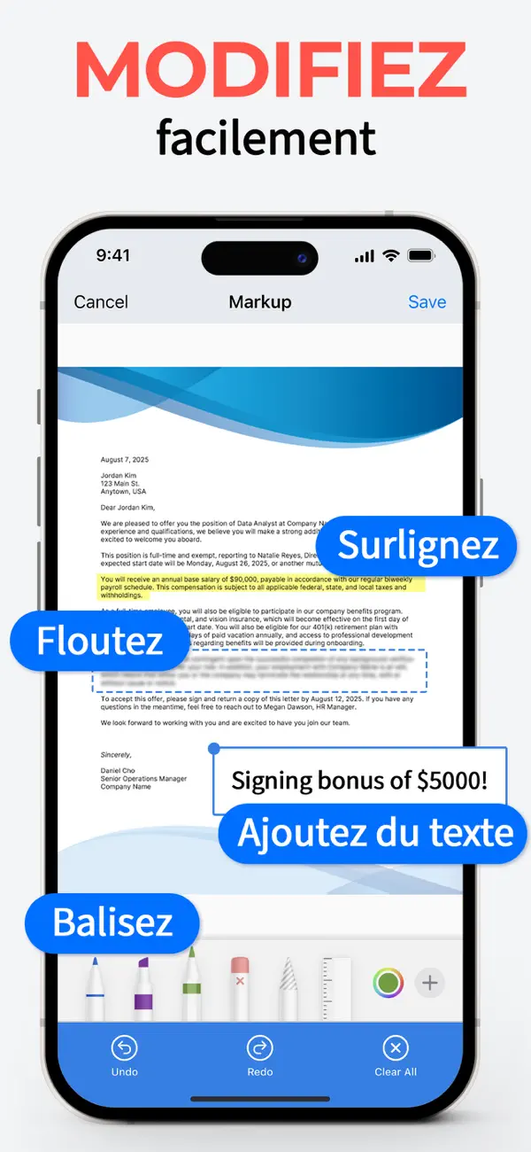 Screenshot #3 pour DocScan: Scanneur de documents