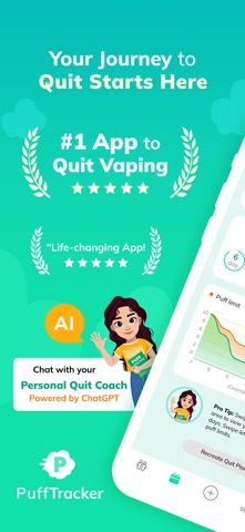 Quit Vaping & Smoking Tracker Screenshot 1 of 8