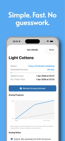 WashingBuddy: Drying Weather iPhone screenshot