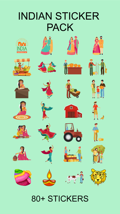 Screenshot #1 pour Indian Stickers Pack