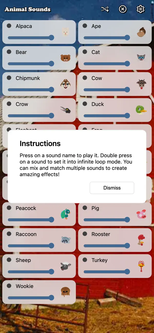 Screenshot #2 pour Animal Sounds (Ape Apps)