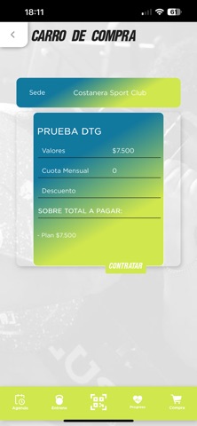 Costanera Sport Club iPhone screenshot