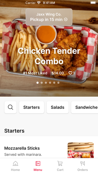 Jaxx Wing Co iPhone screenshot 2 - Food & Drink app