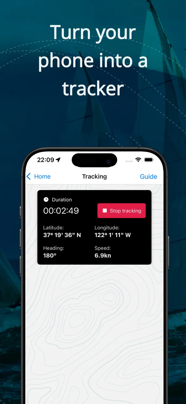 Screenshot #2 pour eStela : Suivi GPS Régate