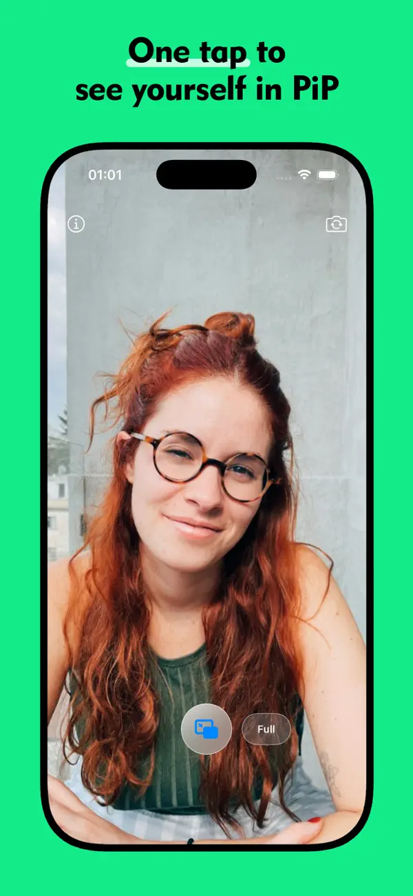 Screenshot #1 pour PIPCam – see yourself in PiP
