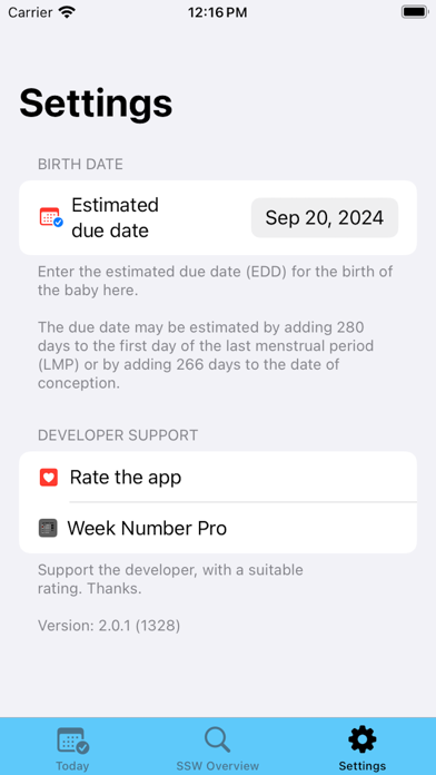 Pregnancy Week Pro Screenshot