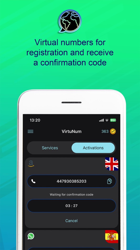 #3. VirtuNum - Virtual Number (iOS) Av: Morteza Salmanpour