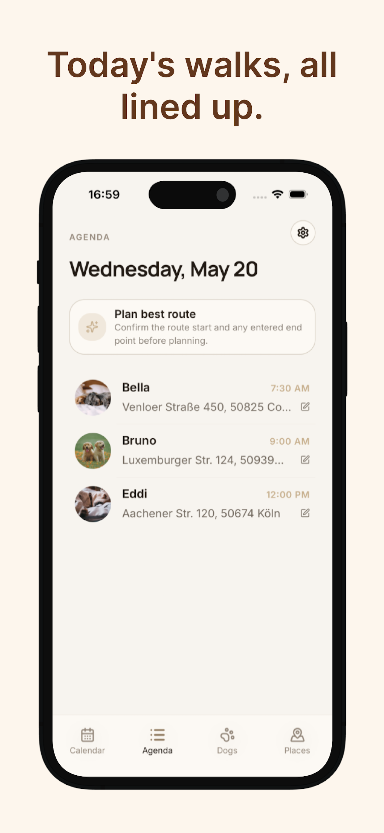 Dog Walker Planner: Canilendar