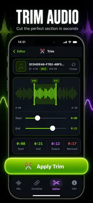 Combine Audio -Music,Mp3 Mixer screenshot 4