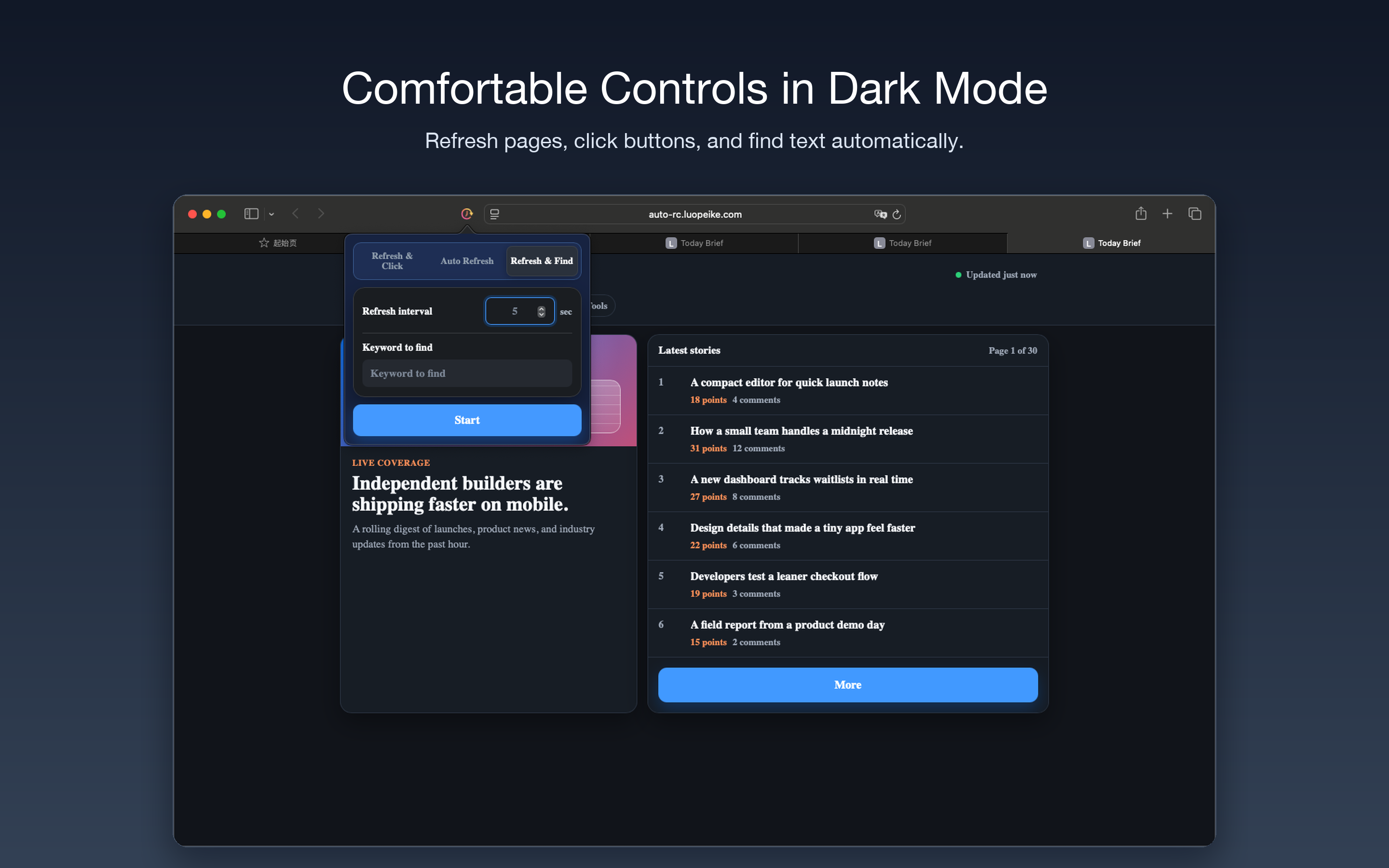 Auto Refresh & Clicker