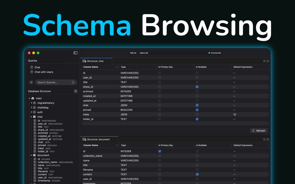 #3. DrillBase - SQLite Explorer (macOS) Von: FiveSheep OU