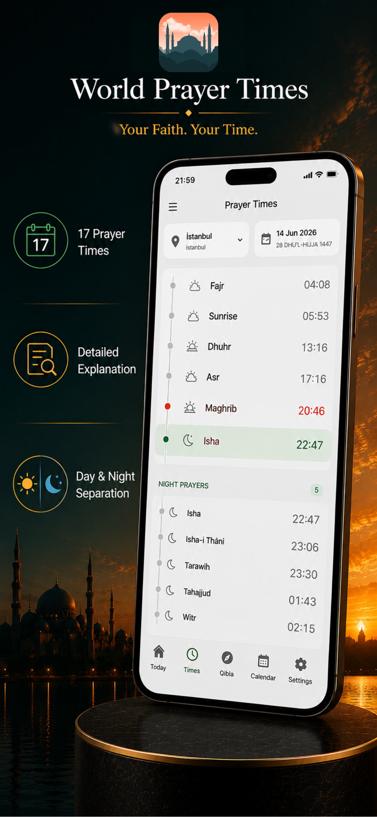 World Prayer Times Pro screenshot 3