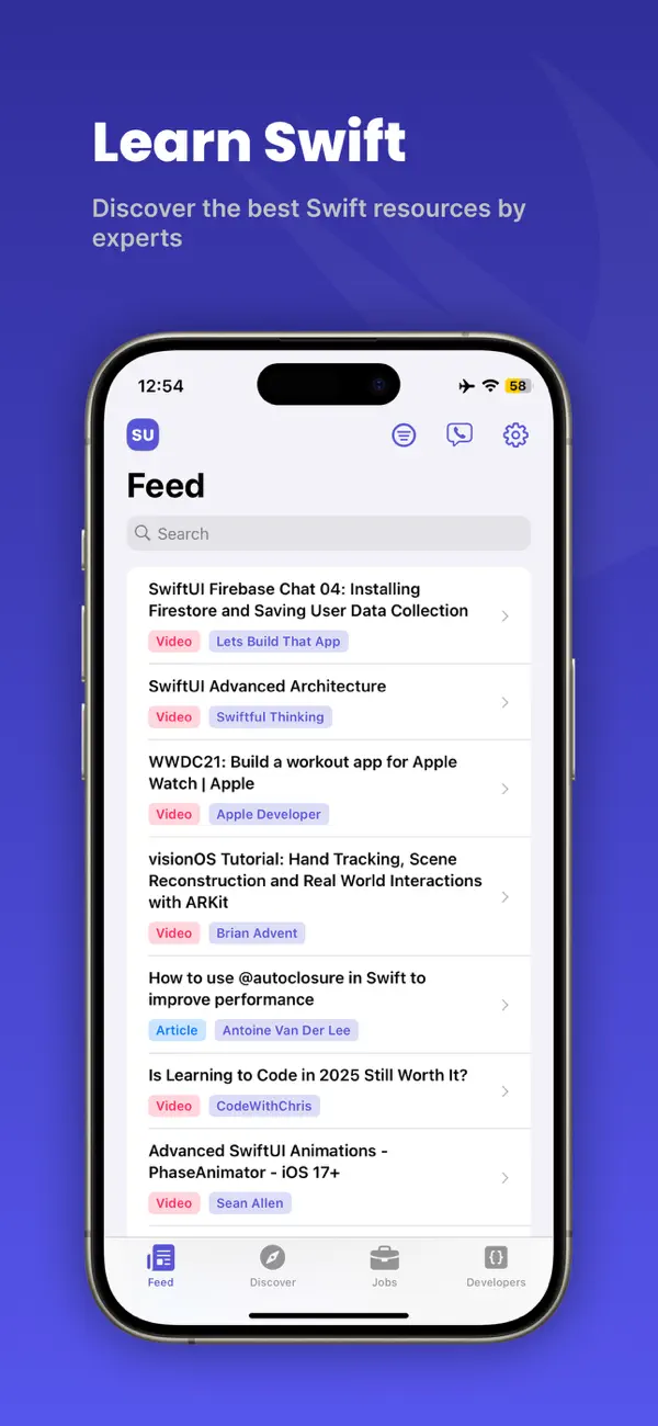 Screenshot #2 pour SwiftHub: Learn, Build & Hire