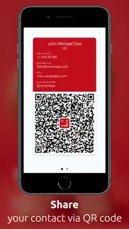 qrcard - digital business card iphone screenshot 1