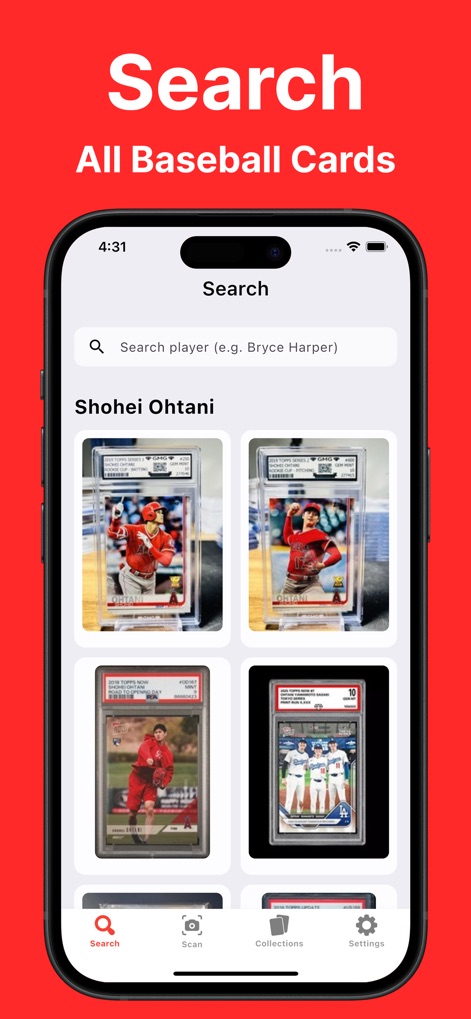 Baseball Card Scanner & Value - Sports App | MWM