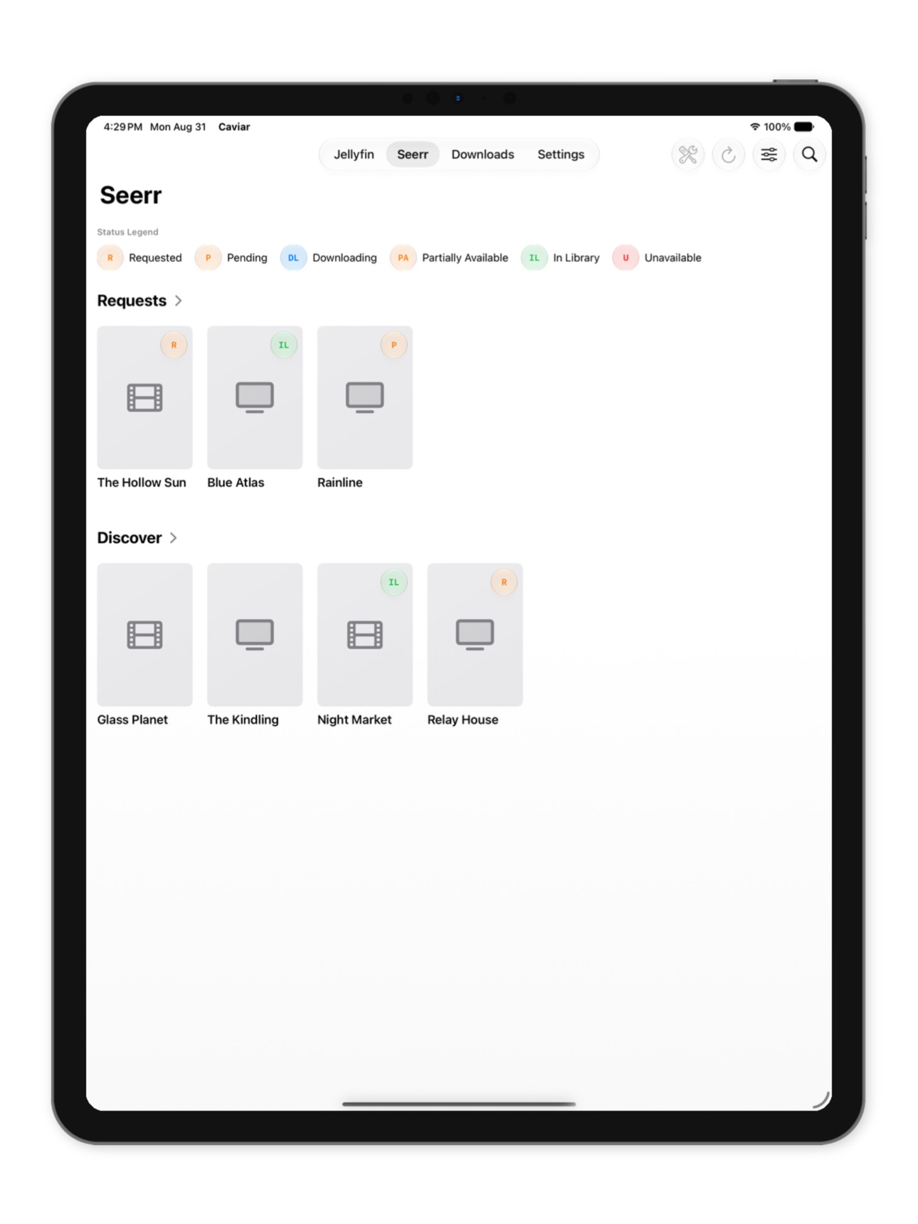 Screenshot 5 of Caviar Media Client