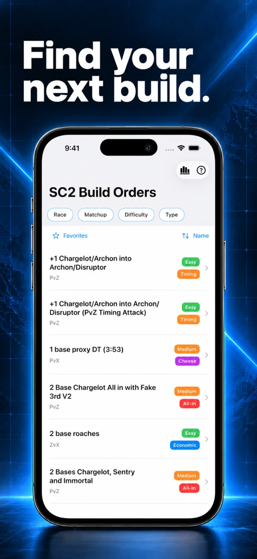 SC2 Build Orders - Starcraft 2 screenshot 1