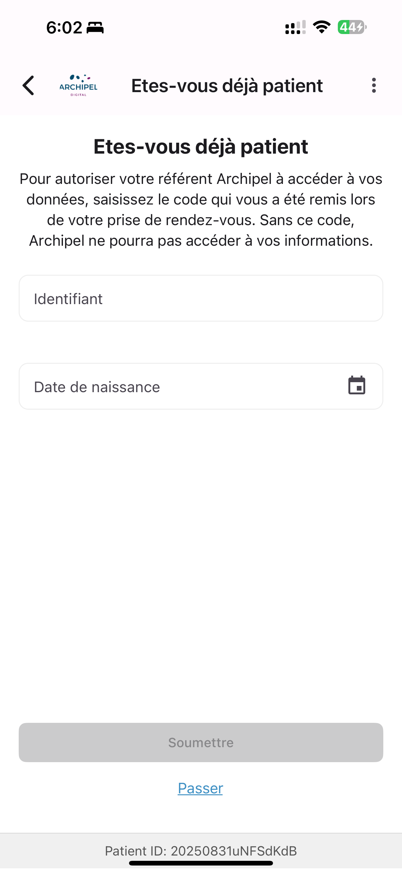 Evaluation psychométrique