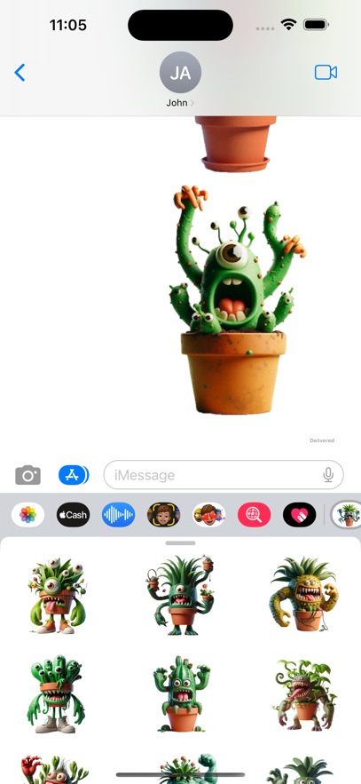 Monster Plant Stickers