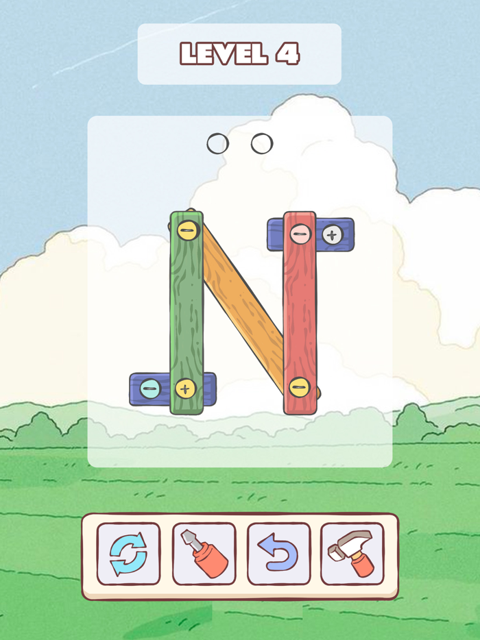 Nuts Island Wood Screw Puzzle