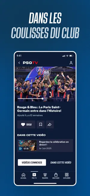 PSG Officiel iPhone screenshot 4
