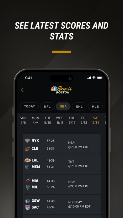 NBC Sports Boston: Team News Screenshot