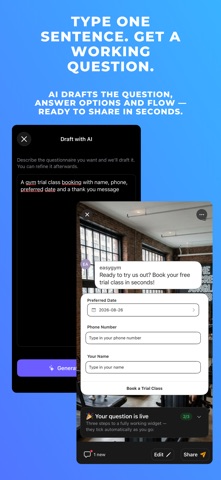 Answe: AI Forms & Chatbot iPhone screenshot