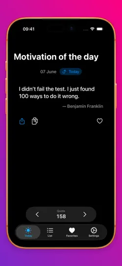 Screenshot von Motivation Des Tages auf dem iPhone 2
