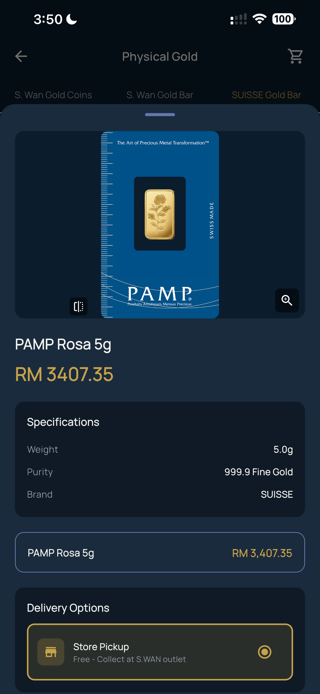 S WAN GOLD