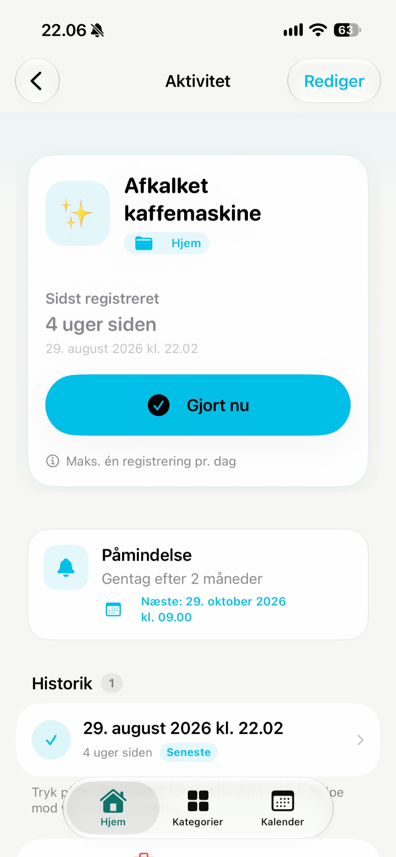 Screenshot 2 of Sidst – Husk hvornår