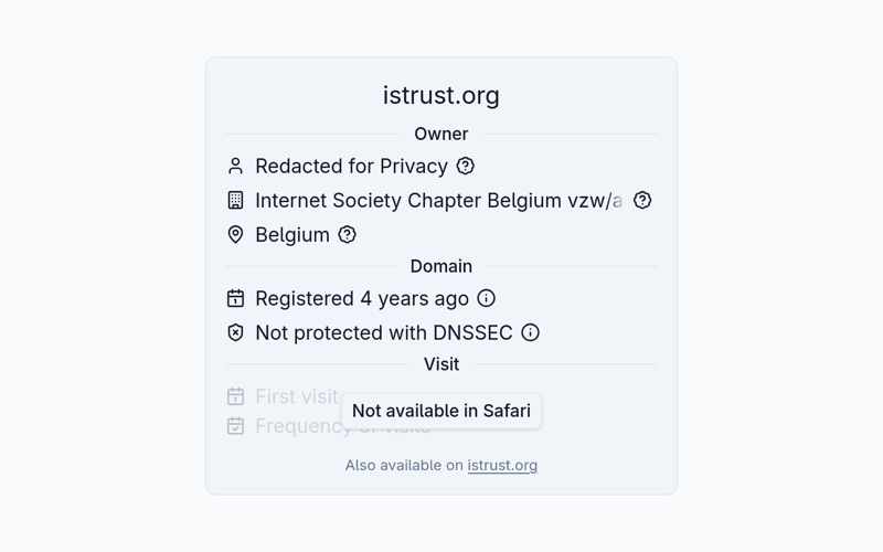 isTrust app screenshot