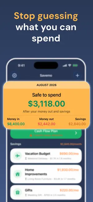 Money Manager, Planner: Savemo screenshot 2