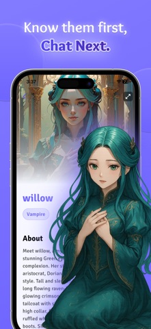 Anime AI: Chat With Characters iPhone screenshot