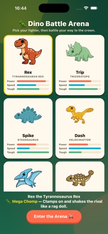 Rex Rumble: Dino Battles Screenshot 3 of 5