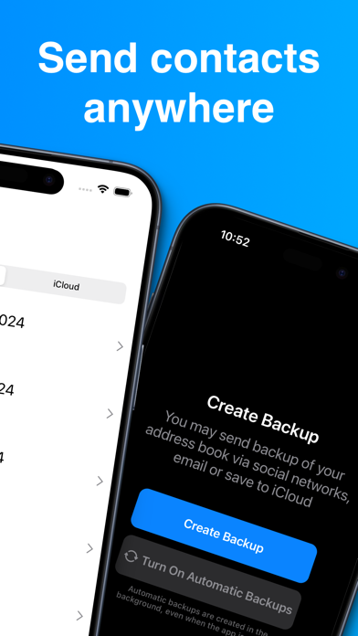 Screenshot #2 pour Contacts Transfer & Backup Pro