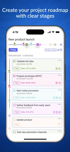 WinGo Plan: projects & goals screenshot 4
