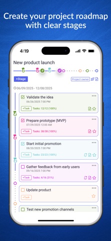 WinGo Plan: projects & goals screenshot